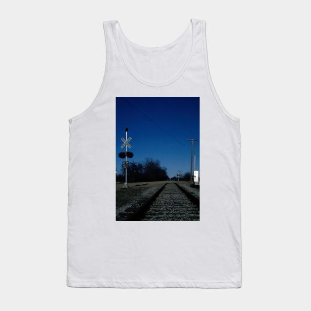 Train crossing in a rural setting Tank Top by KWAPhoto